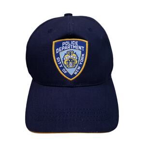 Vintage NYPD Embroidered Hat Blue Strapback Adjustable Cap Collectible